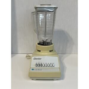 Vtg Osterizer Blender Designer Cycle 10 Speed Model 887-20H White Tested Works